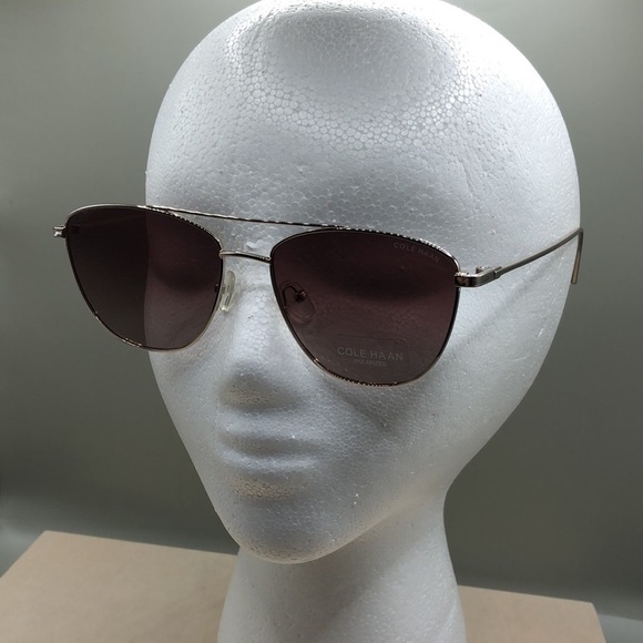 COLE HAAN CH9014 Rose Gold 56/16/145] POLARISED aviator style. main image 5